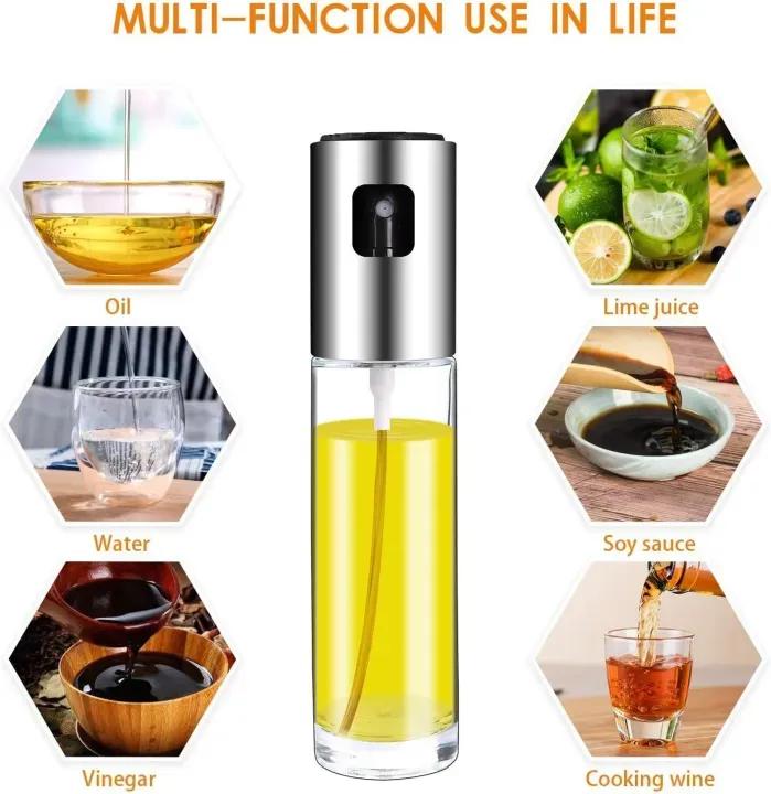 Premium 2-in-1 Oil Sprayer Bottle – Refillable Glass Olive Oil Dispenser for Kitchen & Air Fryer
