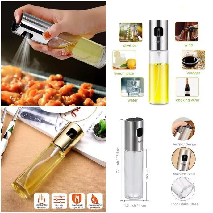 Premium 2-in-1 Oil Sprayer Bottle – Refillable Glass Olive Oil Dispenser for Kitchen & Air Fryer